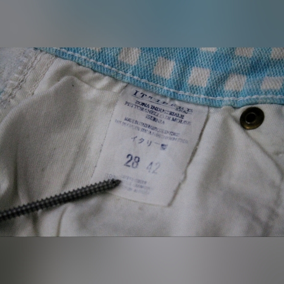 💙 Vintage Versace '90s Plaid High Waist Prairie Shorts - Picture 12 of 16